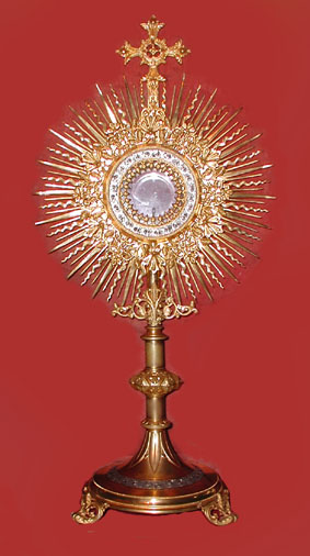 Ostensoir pour l'exposition du Saint-Sacrement